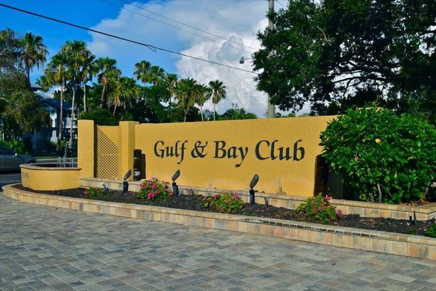 Gulf & Bay Club Sign